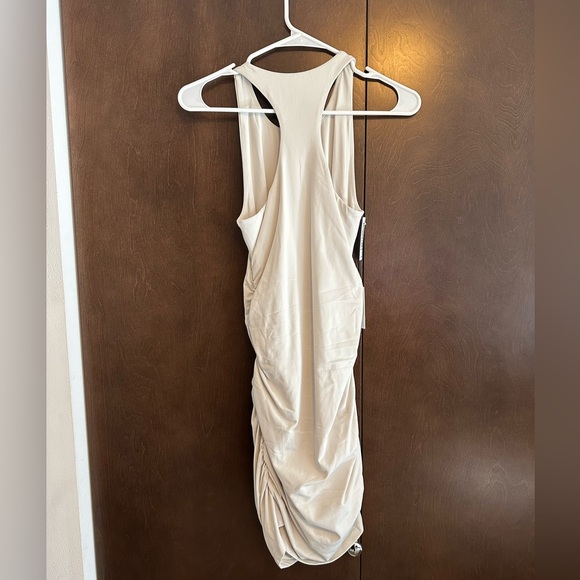 Aritzia Babaton Contour Ruched Racer Mini Dress. NWT - Picture 3 of 5